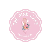 Pink Coffee Party logo with white outline — The Pink Cafe, Cobourg Ontario
